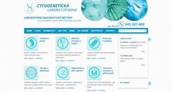 Desktop Screenshot of cytogenetika.cz