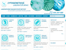 Tablet Screenshot of cytogenetika.cz
